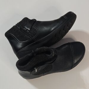 Clarks Black Ankle Boots